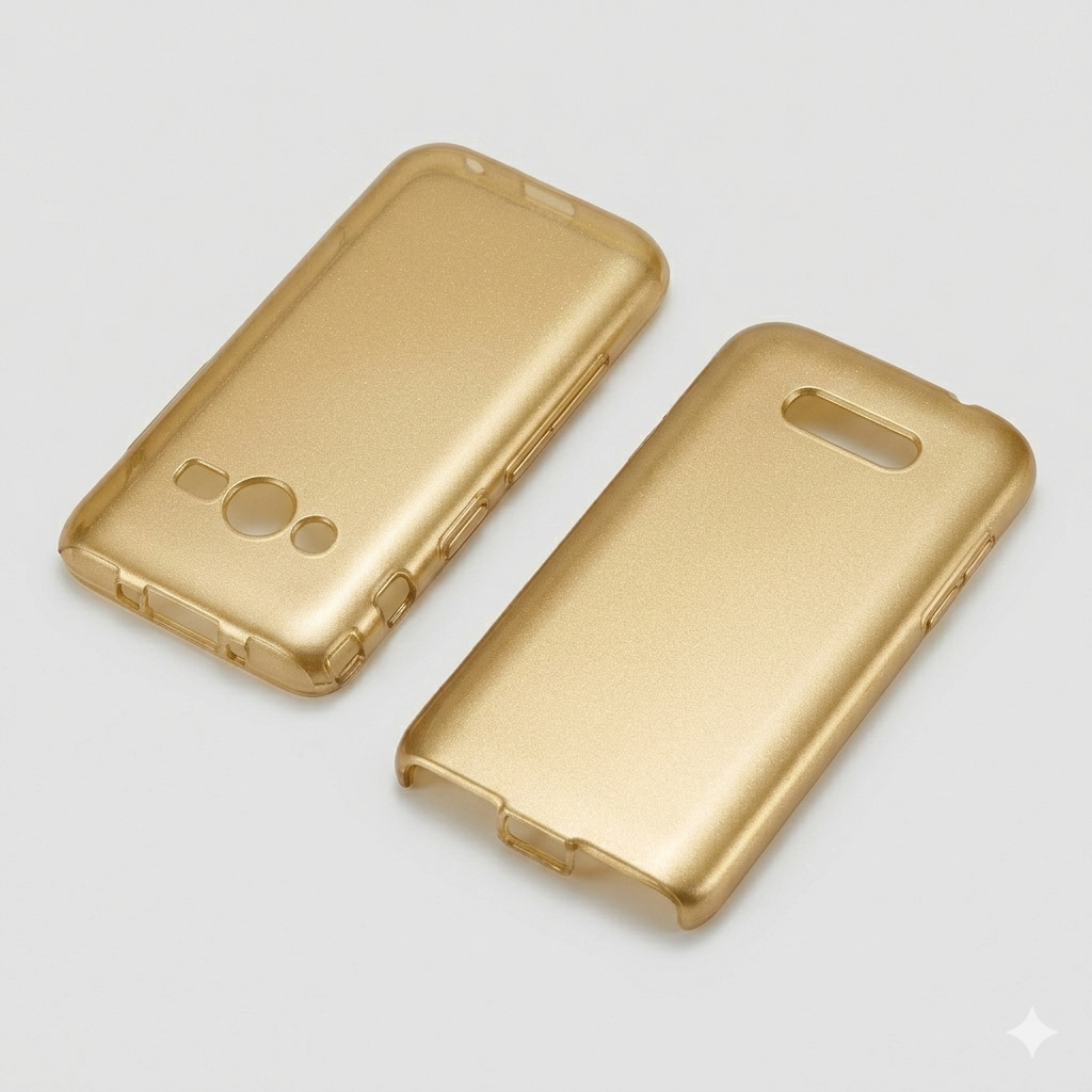 Gold TPU phone case prototype