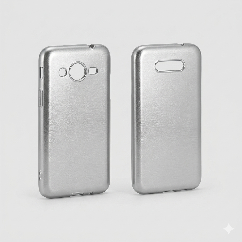 Silver TPU phone case prototype
